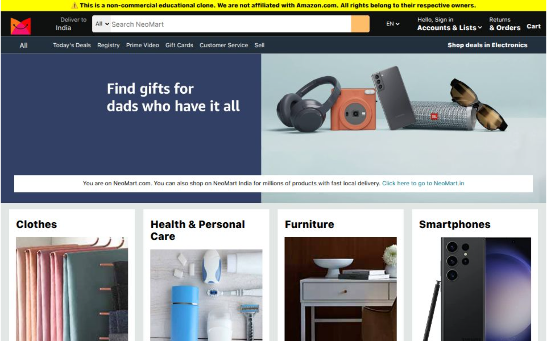 Amazon clone image
